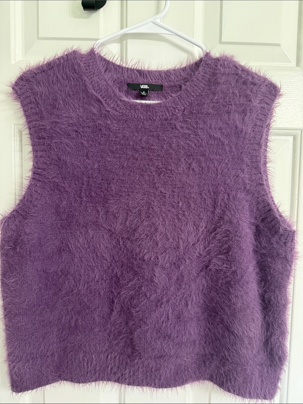 Vans Purple Fuzzy Knit Sleeveless Top